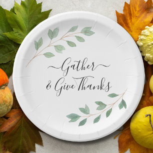 Stylish Thanksgiving Paper Plate
