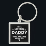 Stylish This Awesome Daddy Belongs To Father's Day Keychain<br><div class="desc">Personalized This Awesome Daddy Belongs To Star Father's Day Keychain
Personalize it with the names of your kids.</div>