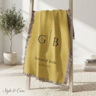 Stylish Throw Blanket for Wedding Favours