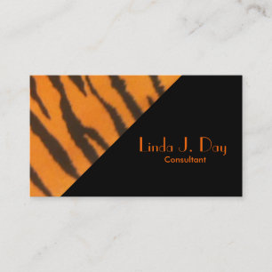 Stylish Tiger Angle Pattern Business Card