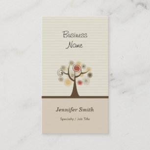 Stylish Tree of Life - Elegant Natural Theme Business Card