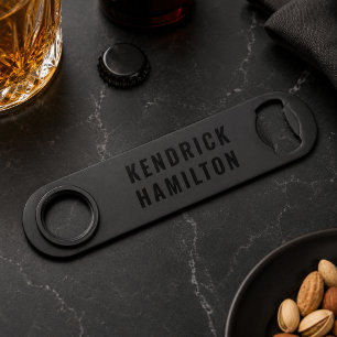 Stylish Trendy Black Out Modern Minimalist Simple Bar Key