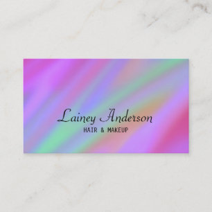 Stylish Trendy luxury purple green pink abstract Business Card