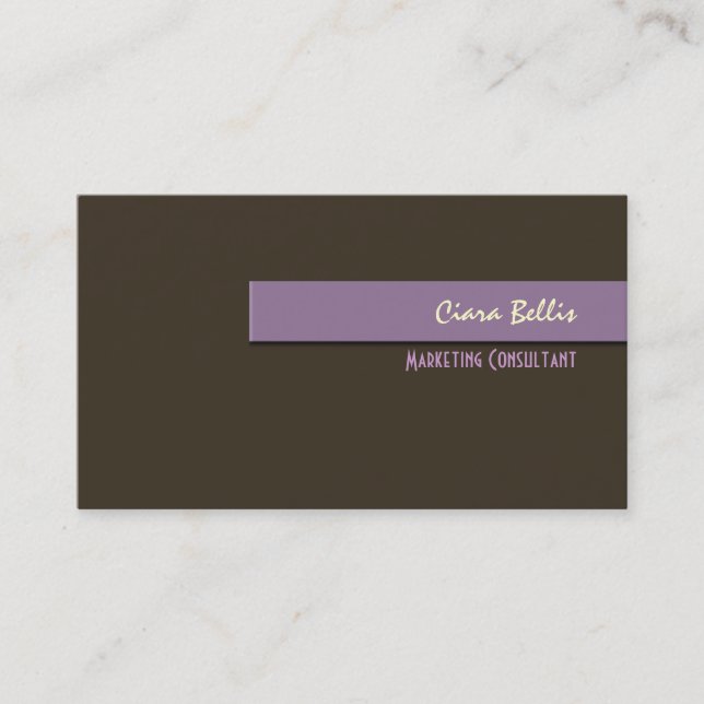 Stylish trendy retro colours business cards (Front)