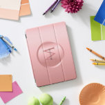 Stylish Trendy Rose Gold Girly Monogram Template iPad Pro Cover<br><div class="desc">Stylish Trendy Rose Gold Girly Monogram Template Elegant Modern iPad Smart Cover.</div>