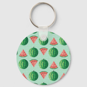Stylish Trendy Watercolor Watermelon  Keychain