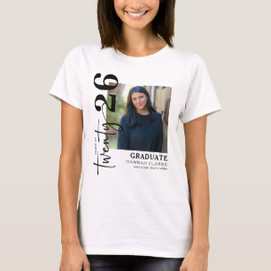 Stylish Twenty25 Photo Graduation Keepsake Gift T-Shirt