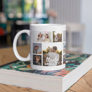 Stylish Uncle 15 Photo Collage Coffee Mug
