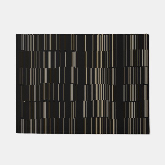 Stylish Unique Broken Line Pattern Doormat (Front)