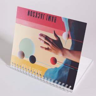 Stylish Unique Collage Photo l Modern Hello Hand  Notebook