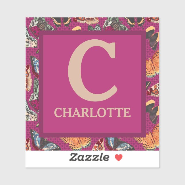 Stylish & Unique Purple Vintage Butterfly  (Sheet)