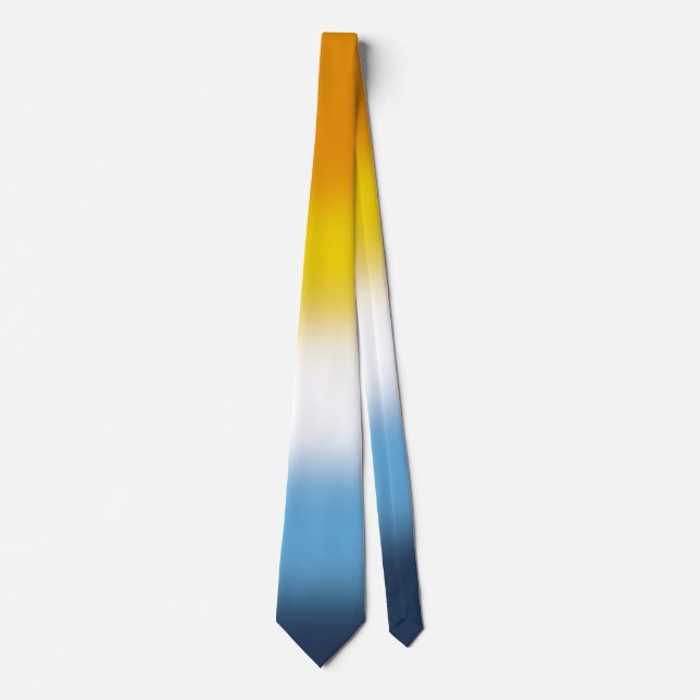 Stylish Unisex AroAce Pride Tie (Front)