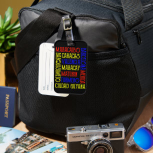 Stylish Venezuela Caracas City Names Luggage Tag