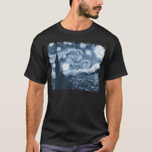 Stylish Vintage Art Starry Night Vincent Van Gogh T-Shirt