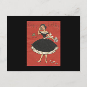 Stylish Vintage Birthday Card