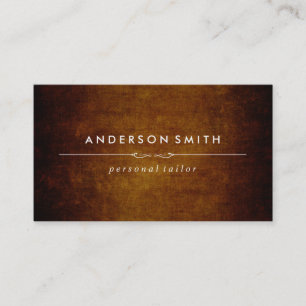 Stylish Vintage Brown Business Card