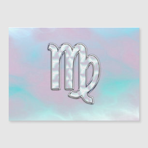 Stylish Virgo Zodiac Sign Nacre Mother of Pearl