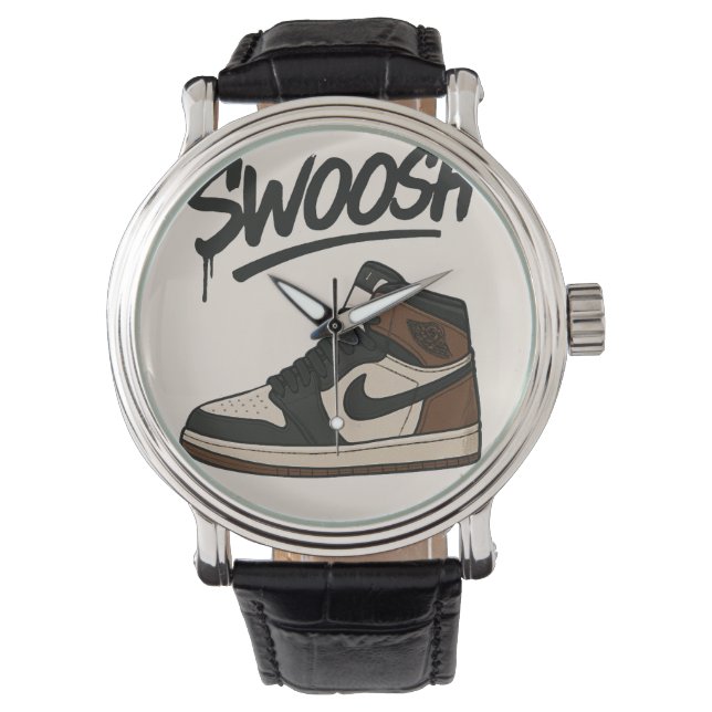 Stylish Watch with Smart Shoe & “Swoosh”  (Front)