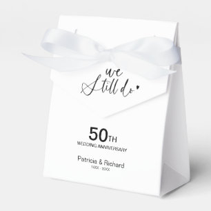 Stylish We Still Do Wedding Vow Renewal Favor Box