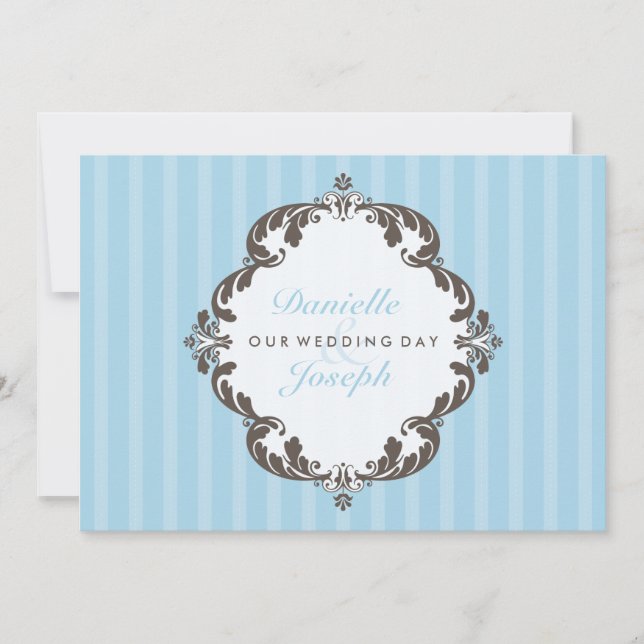 STYLISH WEDDING INVITATIONS :: flourish deluxe 1 (Front)