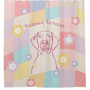 Stylish Weimaraner Simple Colourful Dog