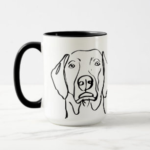 Stylish Weimaraner: Your Text, Your Style Mug