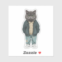 Stylish Whiskers: Dapper British Short-hair