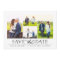 Stylish White 4 Photo Save the Date
