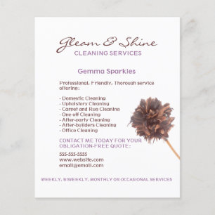 Stylish White Cleaning Services Flyer