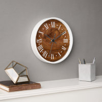 Stylish White Modern Wood Wall Clock