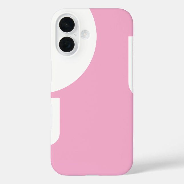 Stylish White Shaped on Light Pink Case-Mate iPhone Case (Back)