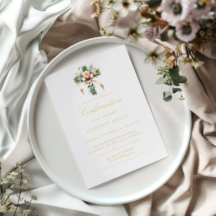 Stylish Wildflower Garden Confirmation Invitation