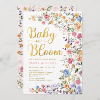 Stylish Wildflower Meadow Baby in Bloom Garden