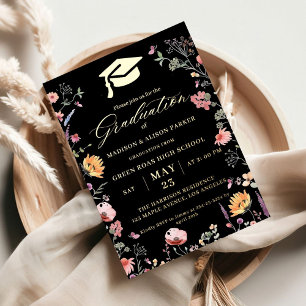 Stylish Wildflower Meadow Garden Twin Graduation