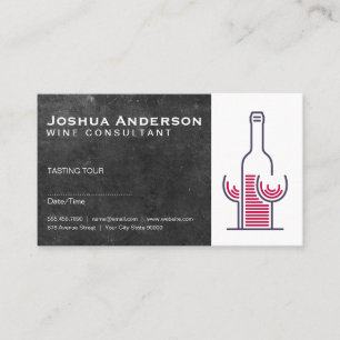 Stylish Wine Logo Business Card