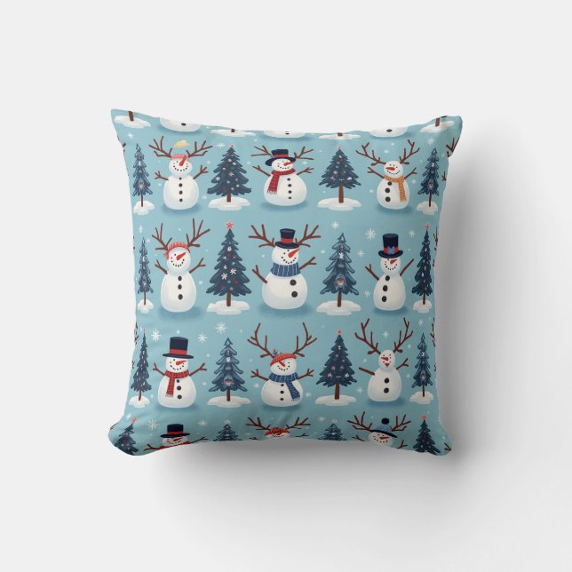 Stylish winter Throw Pillows (Front)