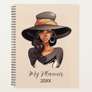 Stylish Woman Fashion Illustration Personalized Planner