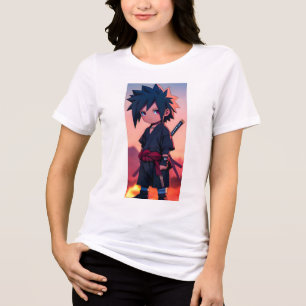 Stylish Women’s Tattoo Design T-Shirt - Unique Art Tri-Blend Shirt