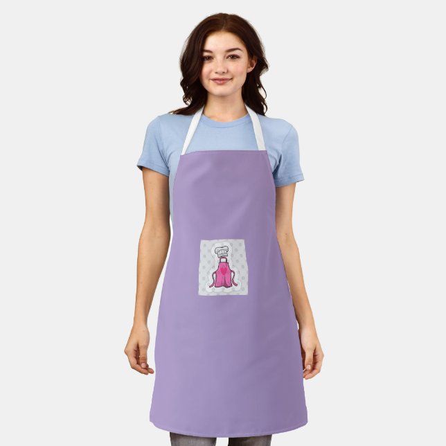 Stylish Women's Kitchen Apron (Worn)