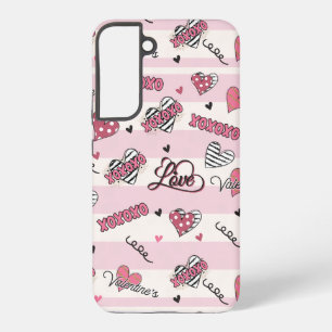 Stylish XOXO Valentine's Day Patterned  Samsung Galaxy Case