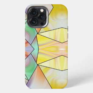 Stylish yellow pink Marble modern Aesthetic iPhone 13 Pro Max Case