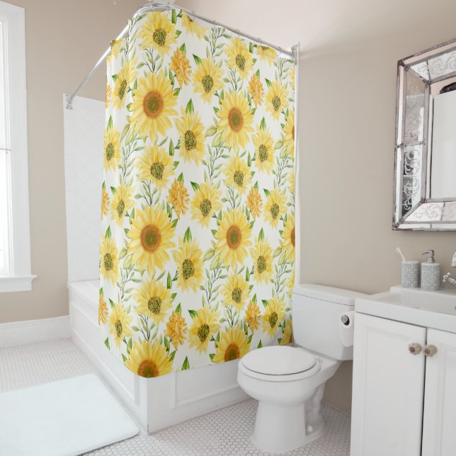 Stylish yellow sunflowers pattern (In Situ)