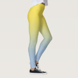Stylish Yellow to Light Blue Gradient Leggings<br><div class="desc">Stylish yellow to light blue gradient adds a bright, modern, colourful look to your wardrobe.
To see the minimal ombré design on other items, click the "Rocklawn Arts" link.
© Claire E. Skinner, All Rights Reserved.</div>