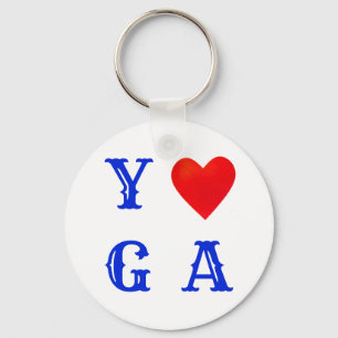 Stylish Yoga Keychain