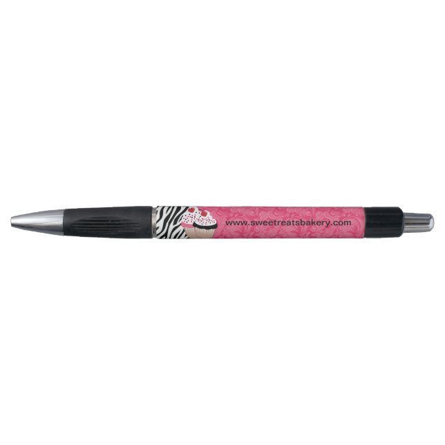Stylish Zebra Print Bakery Promotional Pens (Front)