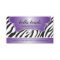 Stylish Zebra Print Business Cards