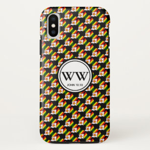 Stylish ZIMBABWE Monogram Abundant Life John 10:10 iPhone XS Case