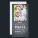 Stylishly Chalked Holiday Photo Card<br><div class="desc">Celebrate the season with this modern and stylish holiday photo card from Berry Berry Sweet.</div>