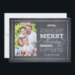 Stylishly Chalked Holiday Photo Cards<br><div class="desc">Celebrate the season with this modern and stylish holiday card from Berry Berry Sweet. 

 Matching products:</div>