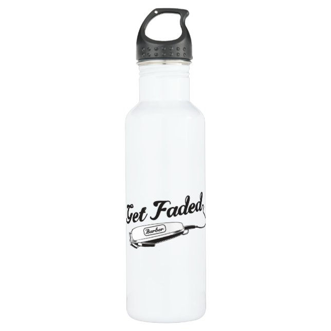 Stylist Barber Get Faded Hairdresser Gift Idea 710 Ml Water Bottle (Front)